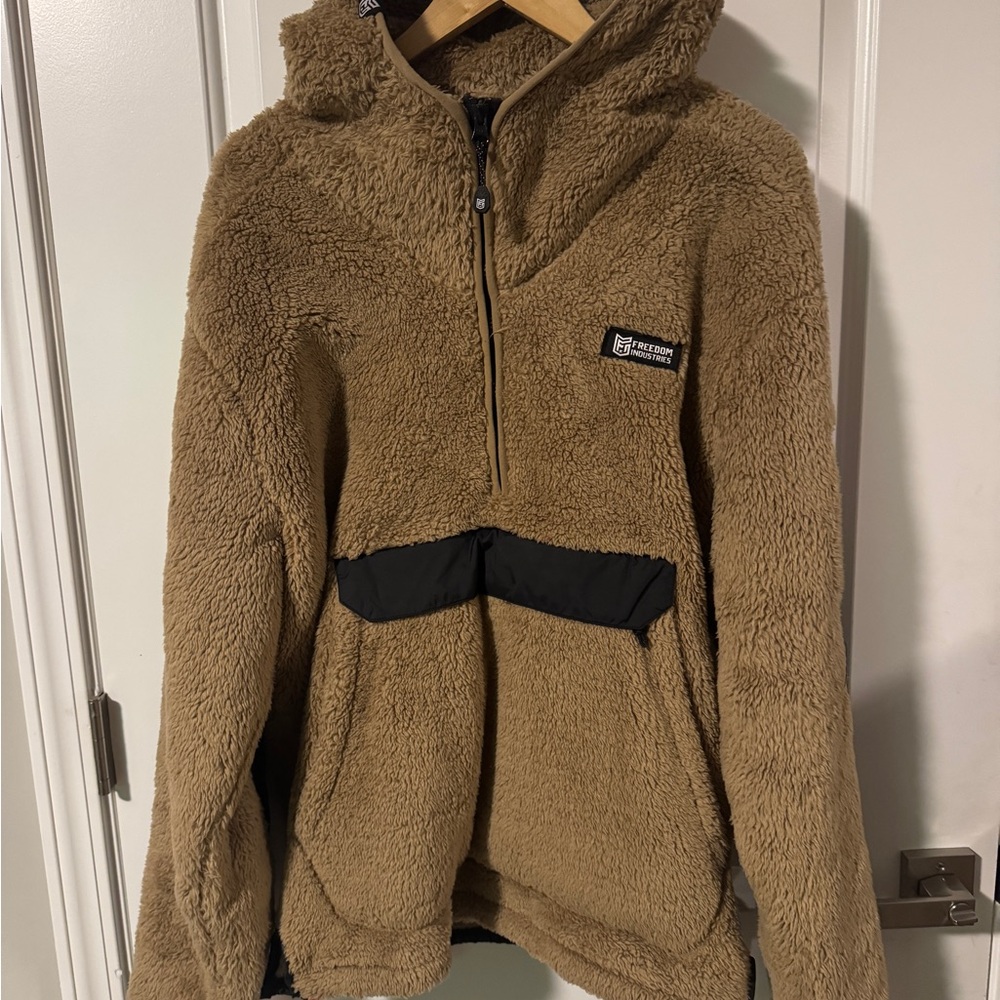 Freedom Industried anorak fleece jacket size L
